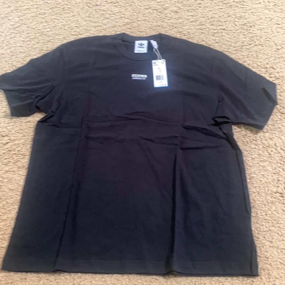 Adidas Black Large F Tee New With Tags